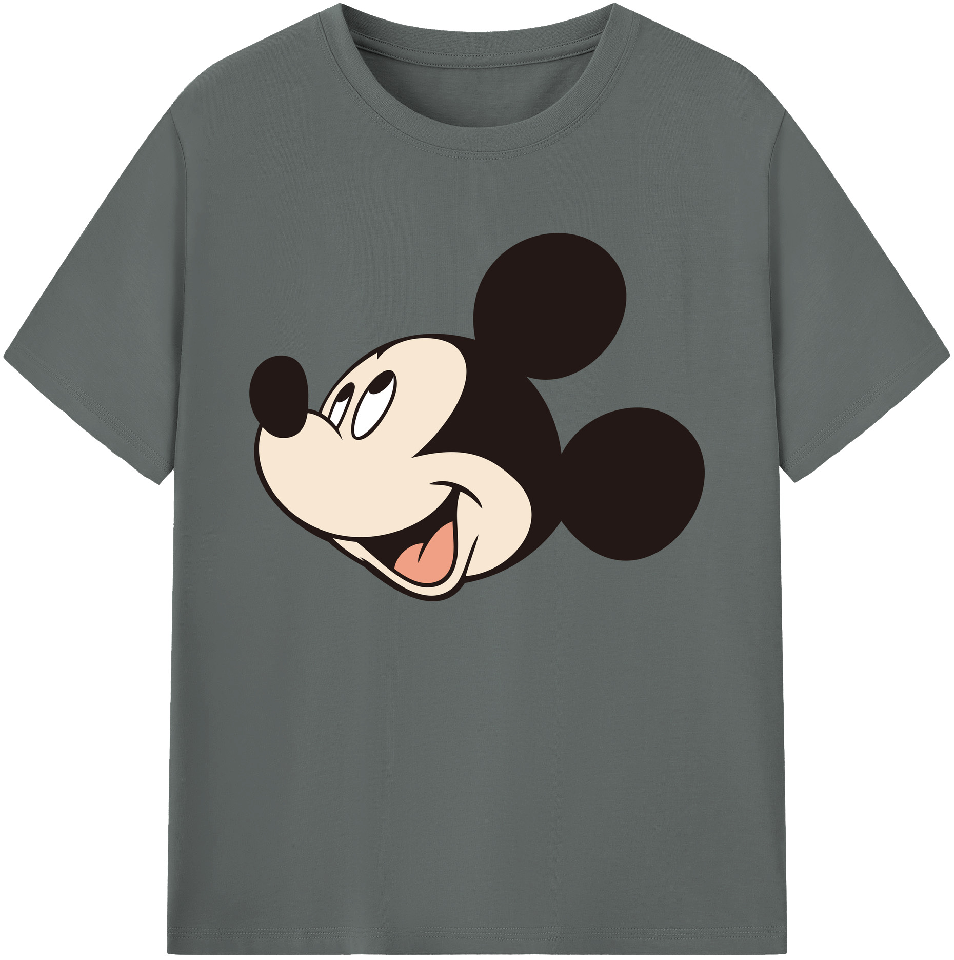 ミッキーマウス Mickey Mouse 綿100％ メンズ半袖Tシャツ｜肌触りやわらか＆通気性